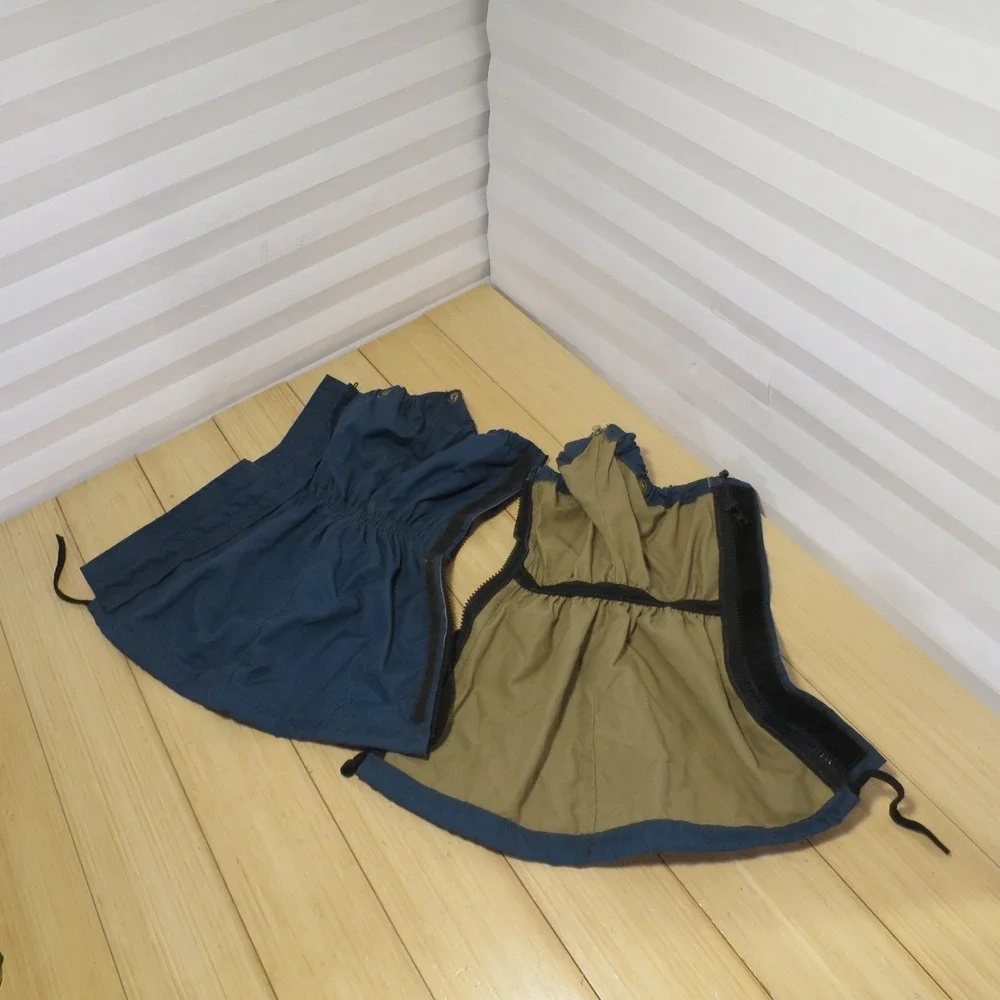 Vintage Boot Gaiters Waterproof Ski Climb Hiking‎ SnowShoe Blue Unisex Zipper